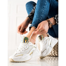 TRENDI Adidași cu efect Holo alb 1