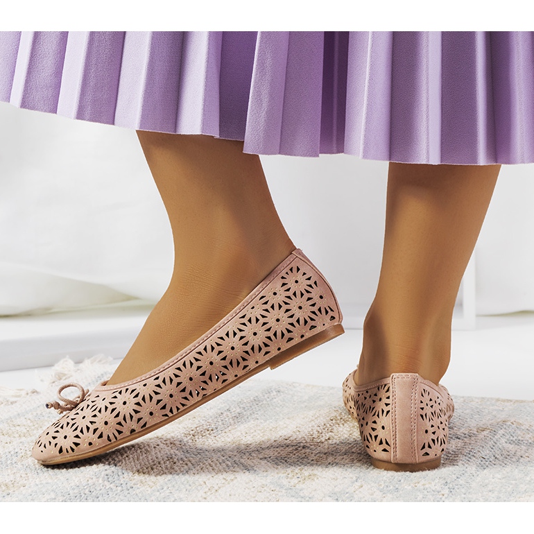 Balerini ajurati Betta roz 1