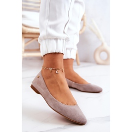 Balerini din piele intoarsa dama Maciejka 04100-42 Bej 2 Balerini din piele intoarsa dama Maciejka 04100-42 Bej 2