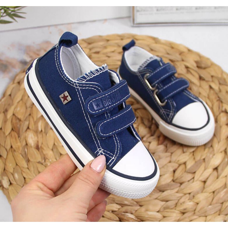 Tenisi velcro Big Star Jr HH374097 bleumarin albastru marin 1