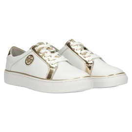 Filippo Pantofi sport eleganti din piele DP3617 / 22 WH alb 3