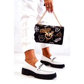 La.Fi Pantofi pentru femei insert de piele albă eco-lentile 1 La.Fi Pantofi pentru femei insert de piele albă eco-lentile 1