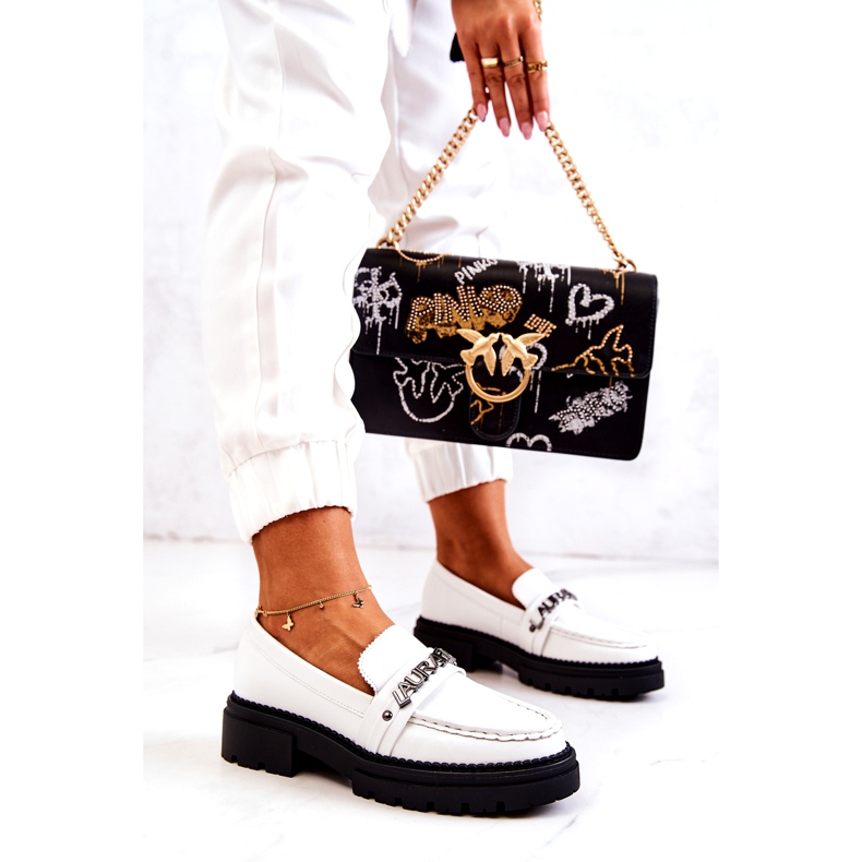 La.Fi Pantofi pentru femei insert de piele albă eco-lentile 1 La.Fi Pantofi pentru femei insert de piele albă eco-lentile 1