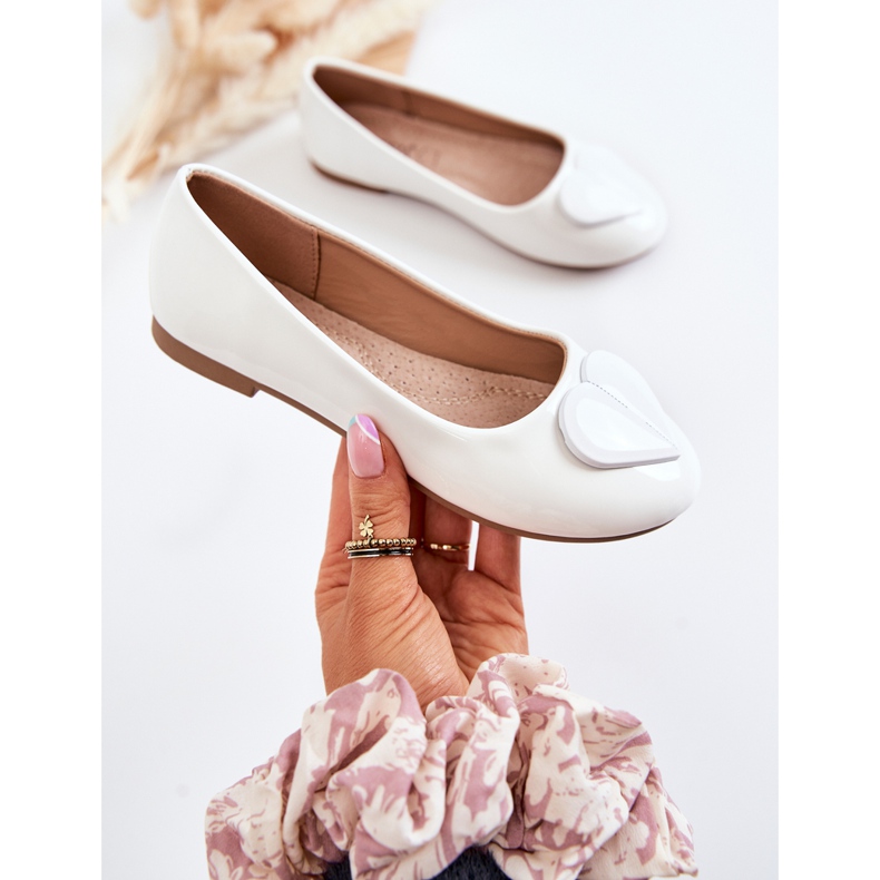 Vinceza Balerini Copii Lăcuiti Cu Inimă Corty Alb 2