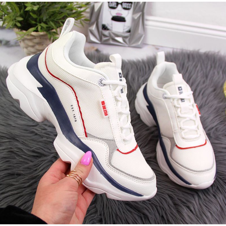 Pantofi sport Big Star W JJ274A116 alb 1