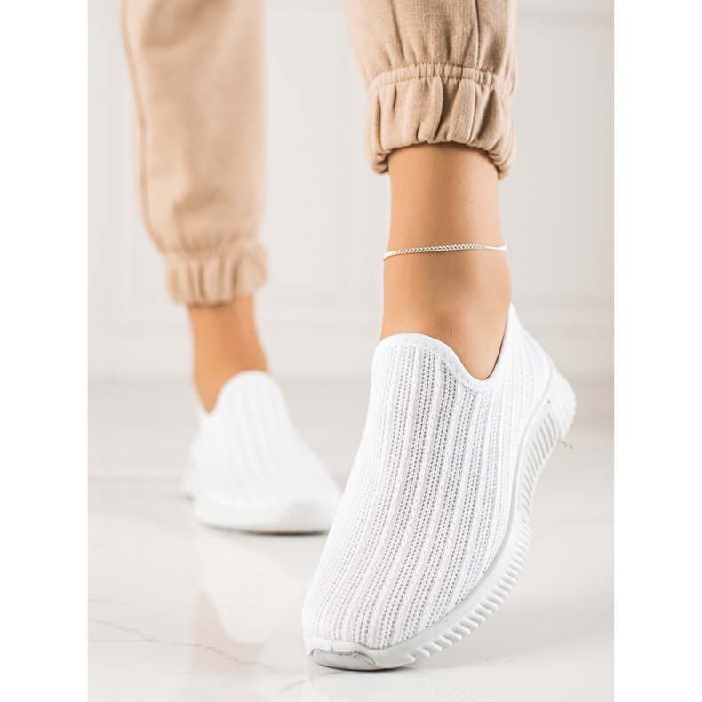 TRENDI Adidași alunecați confortabili alb 1 TRENDI Adidași alunecați confortabili alb 1