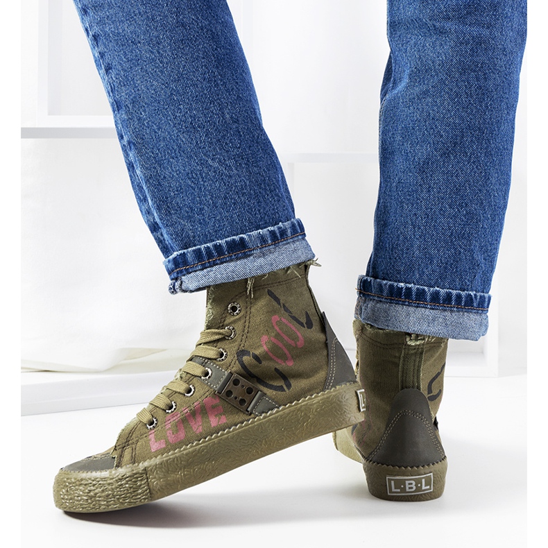 Tenisi verzi până la glezne de la Amabella kaki verde 2