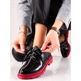 Goodin Pantofi de modă cu șireturi negru 1