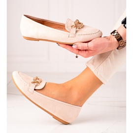 Seastar Mocasini Cu Decor Auriu bej 1