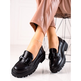 Seastar Mocasini la modă pe platformă negru 2