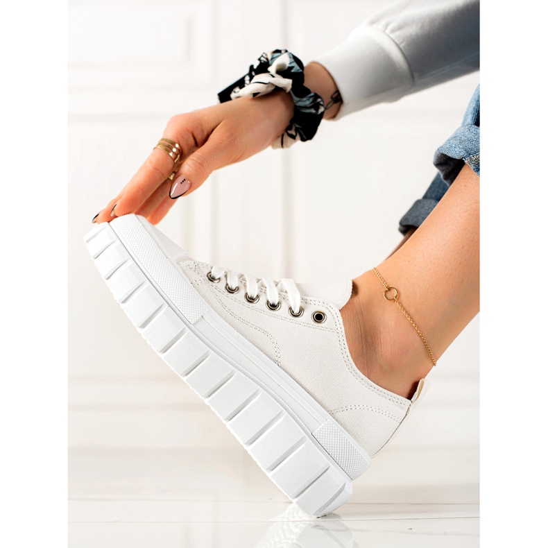 W. Potocki Adidași Pe Platforma Potocki alb 1