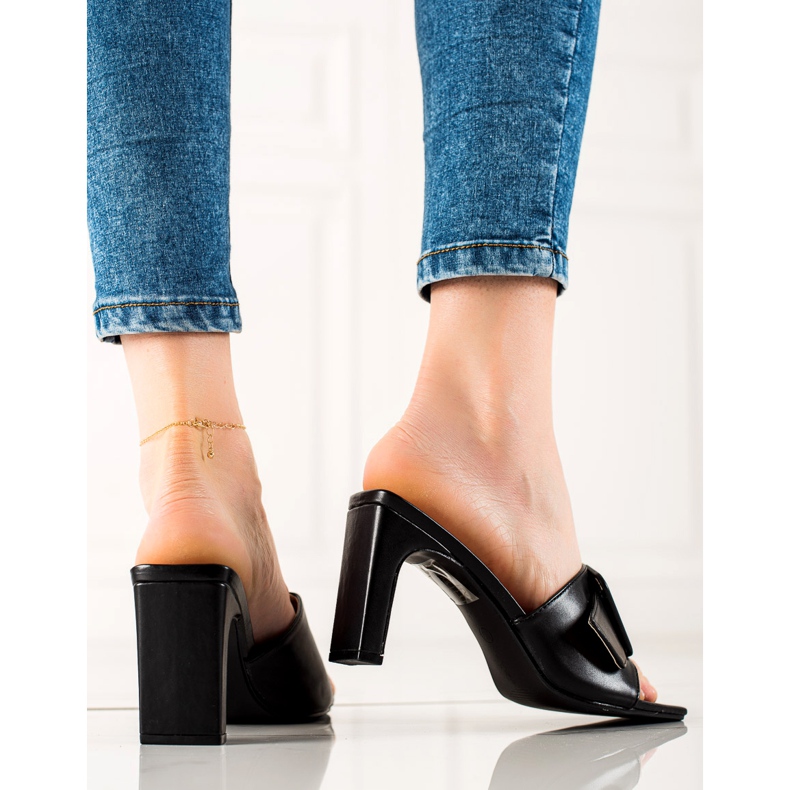 Sandale cu toc Vinceza negru 2