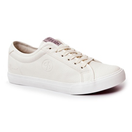 Cross Jeans Pantofi bărbați din piele Jeans încrucișați JJ1R4023C alb 1 Cross Jeans Pantofi bărbați din piele Jeans încrucișați JJ1R4023C alb 1