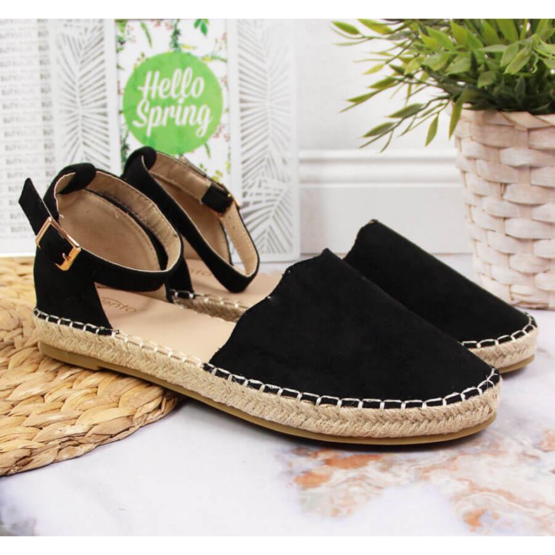 Espadrile eVento W EVE343A negre negru 2
