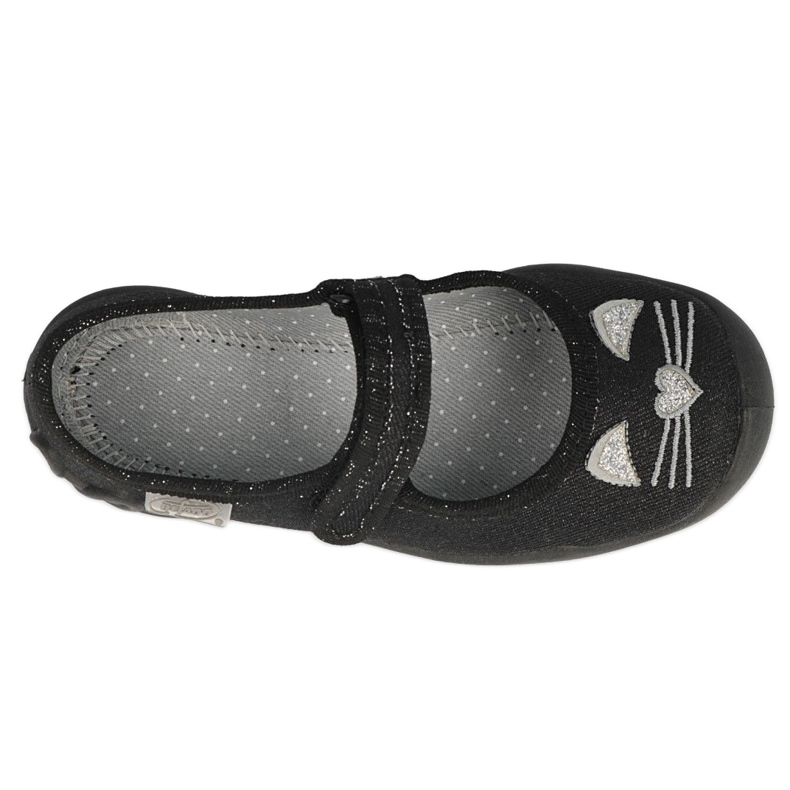 Pantofi copii Befado 114X450 negru argint 1