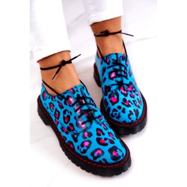 Oxfords de damă Maciejka 04087-47 Pantofi din piele Albastru multicolor 5