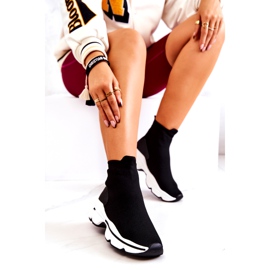 PS1 Pantofi sport negri Bailee High Sock negru 2 PS1 Pantofi sport negri Bailee High Sock negru 2