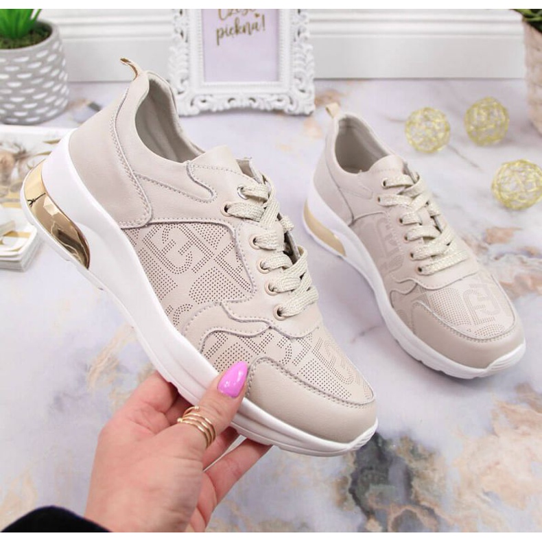 Tenisi din piele S.Barski W OLI150 bej 1