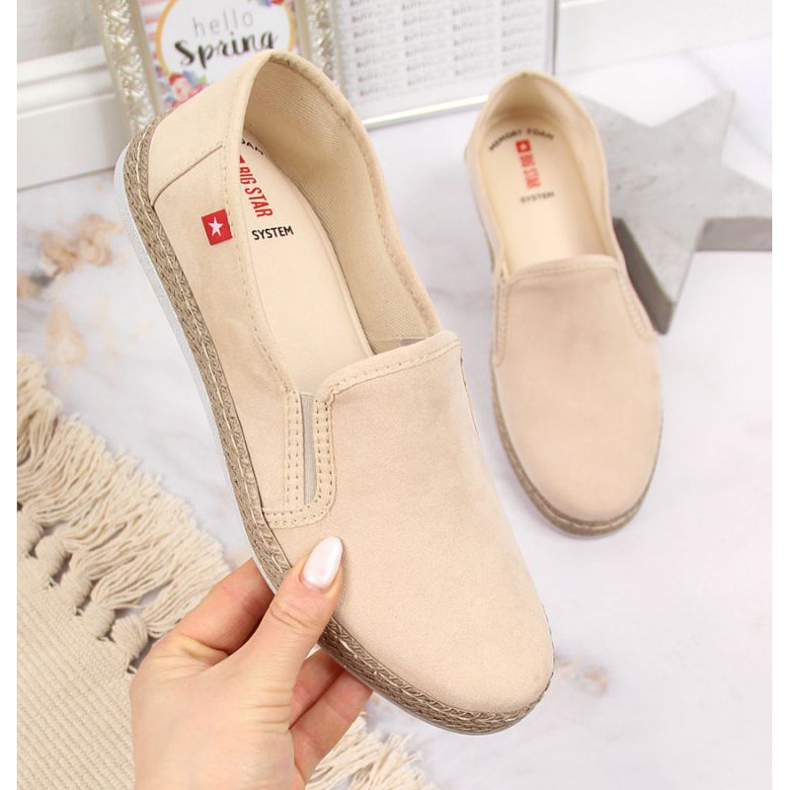Slip on Big Star W JJ276001 espadrile bej 1