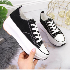 Pantofi negri McKeylor W JAN93 toc pană negru 1