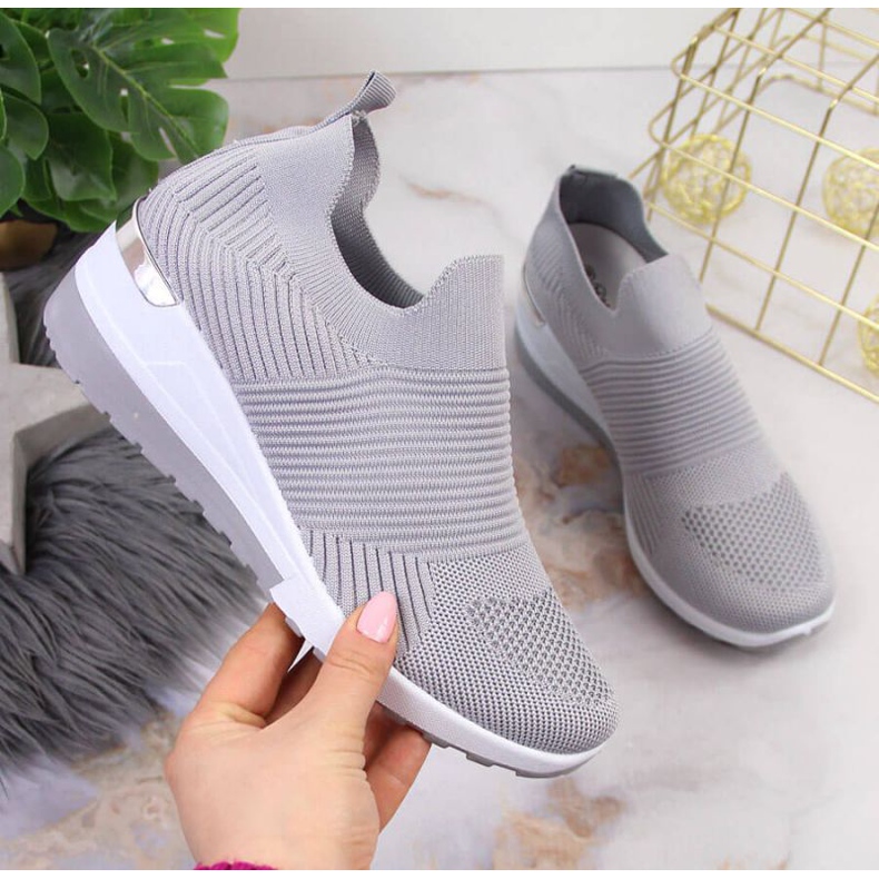 Ciorapi pantofi sport slip on McKeylor W JAN95A gri 1