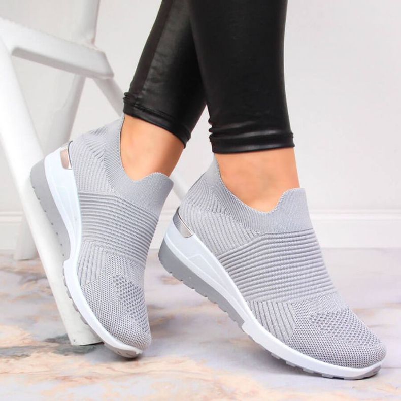 Ciorapi pantofi sport slip on McKeylor W JAN95A gri 2