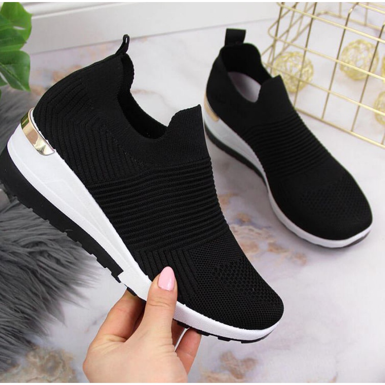 Ciorapi pantofi sport slip on McKeylor W JAN95B negru 1