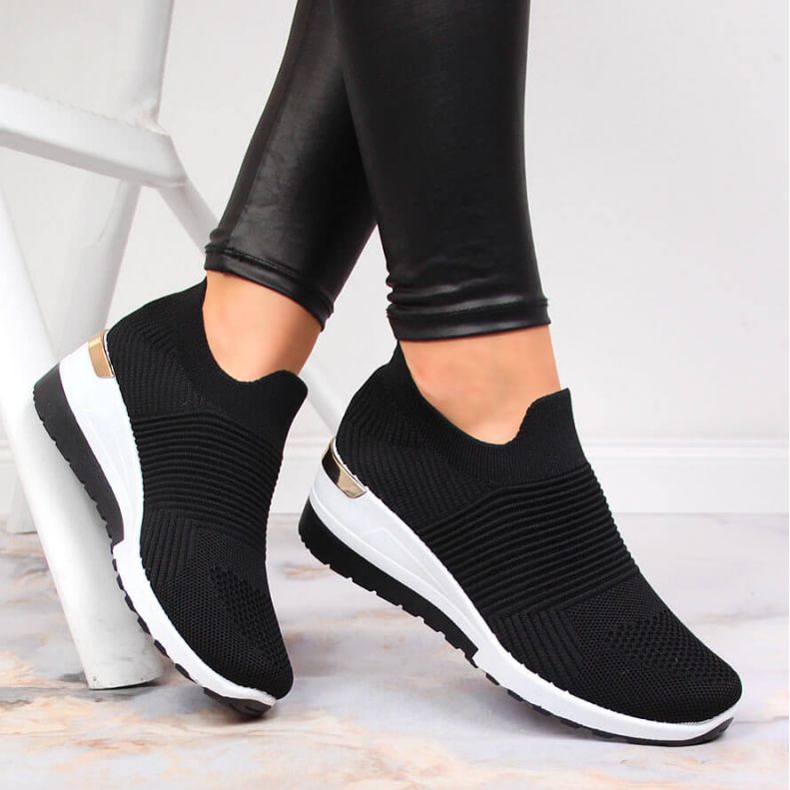 Ciorapi pantofi sport slip on McKeylor W JAN95B negru 2