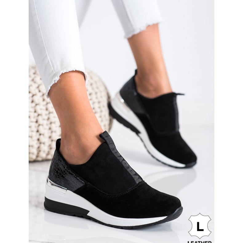 Filippo Adidași alunecați din piele negru 1