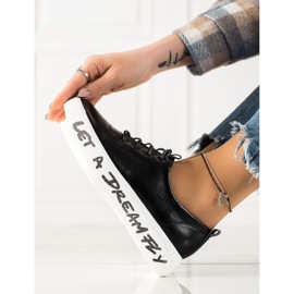 Goodin Adidași Cu Moda Piele Ecologică negru 1