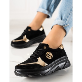 Filippo Adidași din piele pe platformă negru 2