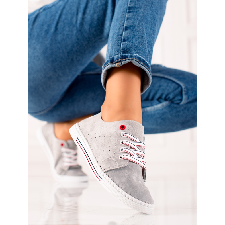 Filippo Pantofi clasici din piele gri 2