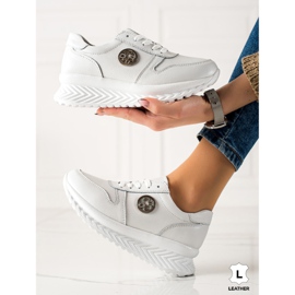 Filippo Pantofi clasici din piele alb 1