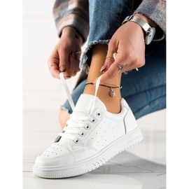 G2G/Good To Great Pantofi Sport Albi Cu Piele Ecologica 1