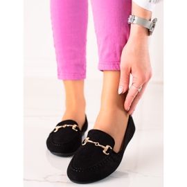 Mocasini negri eleganti VINCEZA negru 2