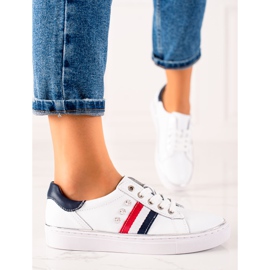 Pantofi sport din piele VINCEZA alb 2