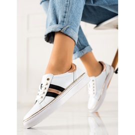 Pantofi sport din piele VINCEZA alb 1