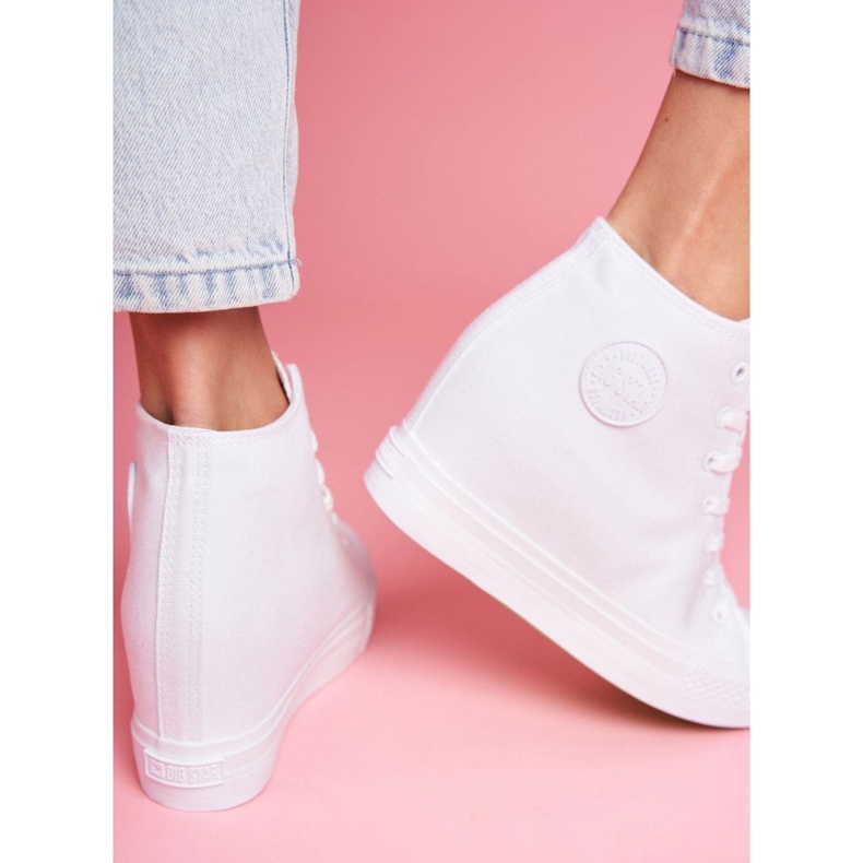 Adidași pentru femei Big Star White FF274A192 alb 1