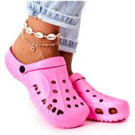 Flameshoes Papuci de damă Pink Light Crocs Eva roz 5