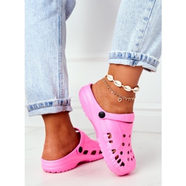 Flameshoes Papuci de damă Pink Light Crocs Eva roz 4