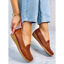 Mocasini de dama ajurati Cukki Camel maro 1 Mocasini de dama ajurati Cukki Camel maro 1