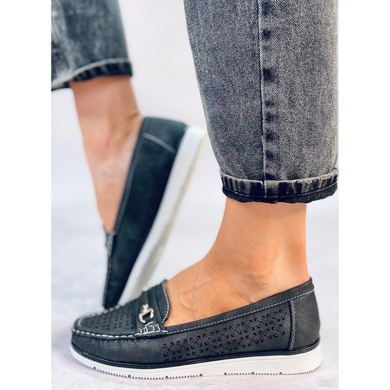 Mocasini de dama Senda Black negru 2