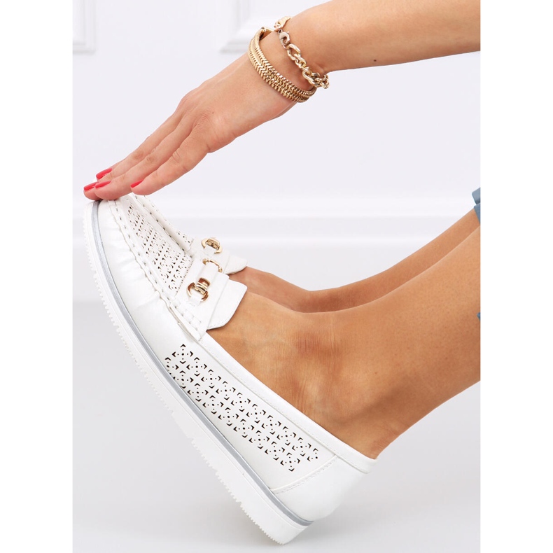 Mocasini de dama Senda White alb 2 Mocasini de dama Senda White alb 2