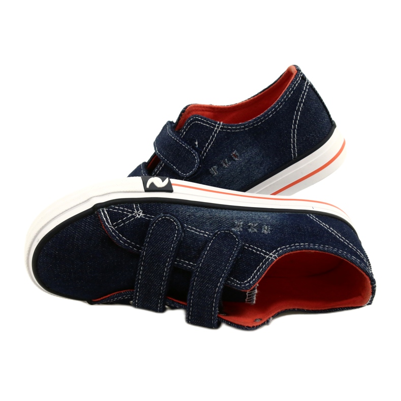 Blugi Navy Atletico Velcro WY21427 albastru 4