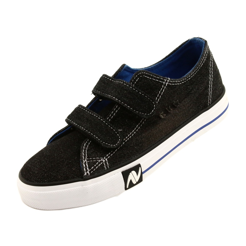 Blugi negri Atletico Velcro WY21427 negru 3