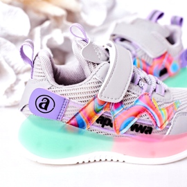 Apawwa Încălțăminte sport pentru copii Adidași gri 4