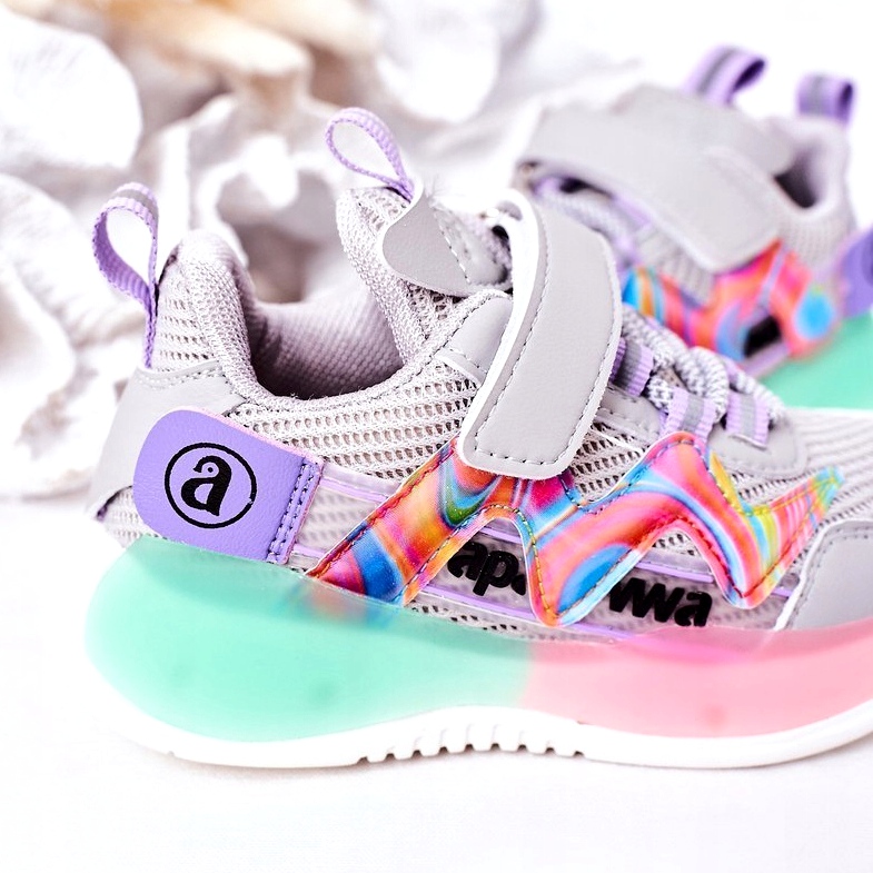 Apawwa Încălțăminte sport pentru copii Adidași gri 4