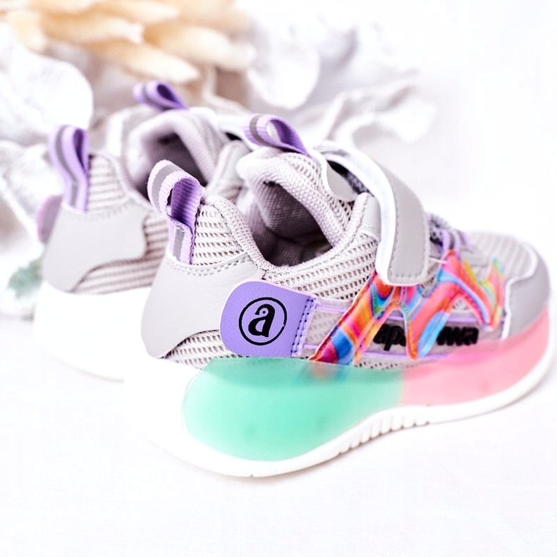 Apawwa Încălțăminte sport pentru copii Adidași gri 5