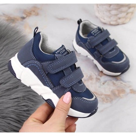 Pantofi sport American Club Jr AM876B albastru marin 1