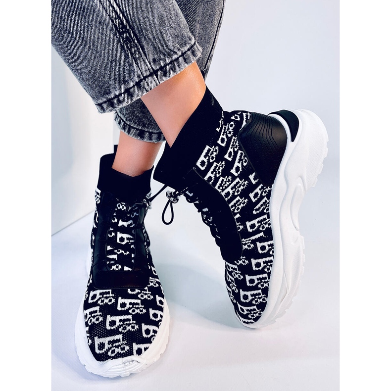 Botine Helti Black sock negru 1